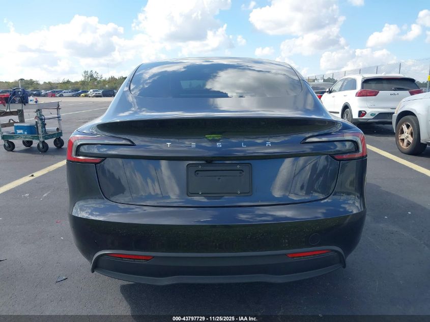 2025 Tesla Model 3 VIN: 5YJ3E1EA5SF987267 Lot: 43797729