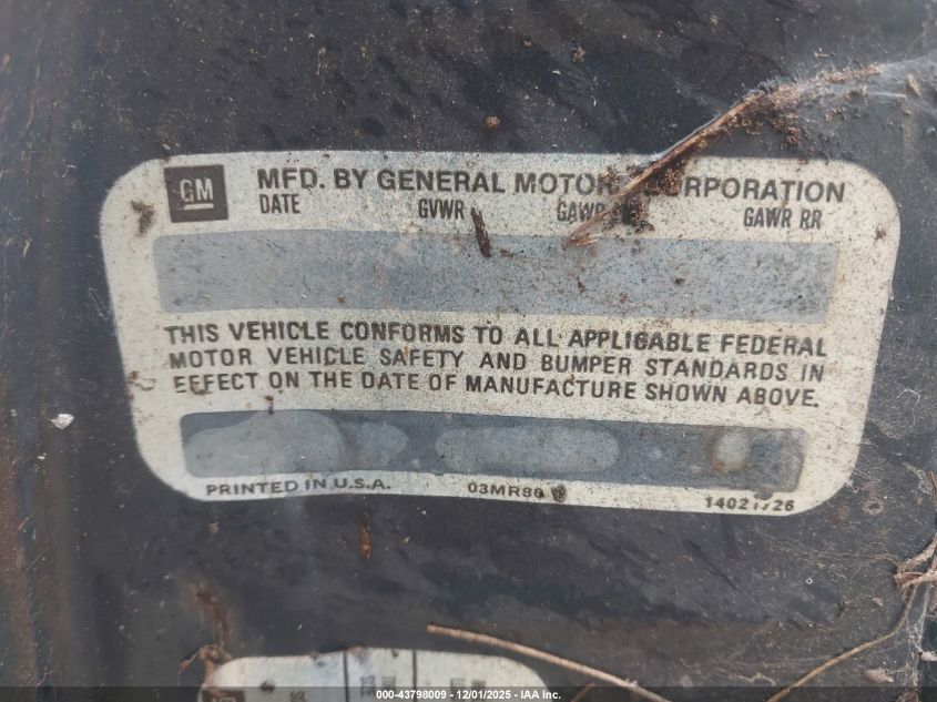 1982 Chevrolet Monte Carlo VIN: 1G1AZ37N7CB132087 Lot: 43798009