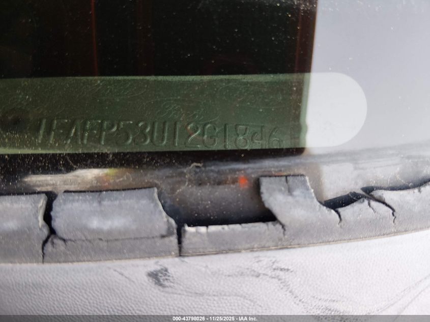 2002 Ford Taurus Se VIN: 1FAFP53U12G184611 Lot: 43798026