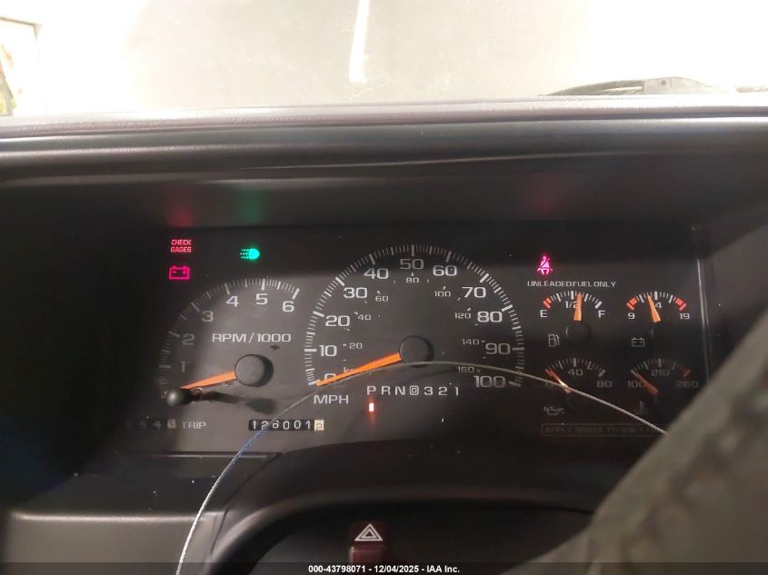 1999 Chevrolet Tahoe Ls VIN: 1GNEK13RXXJ537437 Lot: 43798071