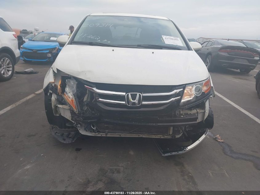 2016 Honda Odyssey Ex-L VIN: 5FNRL5H64GB133537 Lot: 43798183