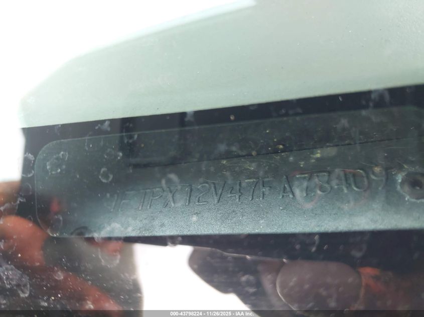 2007 Ford F-150 Lariat/Stx/Xl/Xlt VIN: 1FTPX12V47FA78409 Lot: 43798224