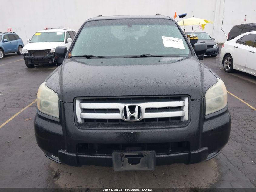 2006 Honda Pilot Ex-L VIN: 5FNYF28606B023231 Lot: 43798304