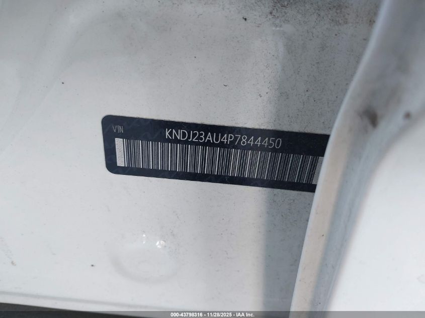 2023 Kia Soul Lx VIN: KNDJ23AU4P7844450 Lot: 43798316