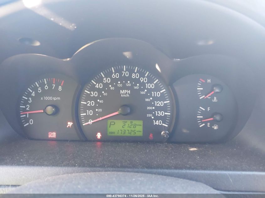 2004 Kia Spectra Ex/Lx VIN: KNAFE121845060444 Lot: 43798374