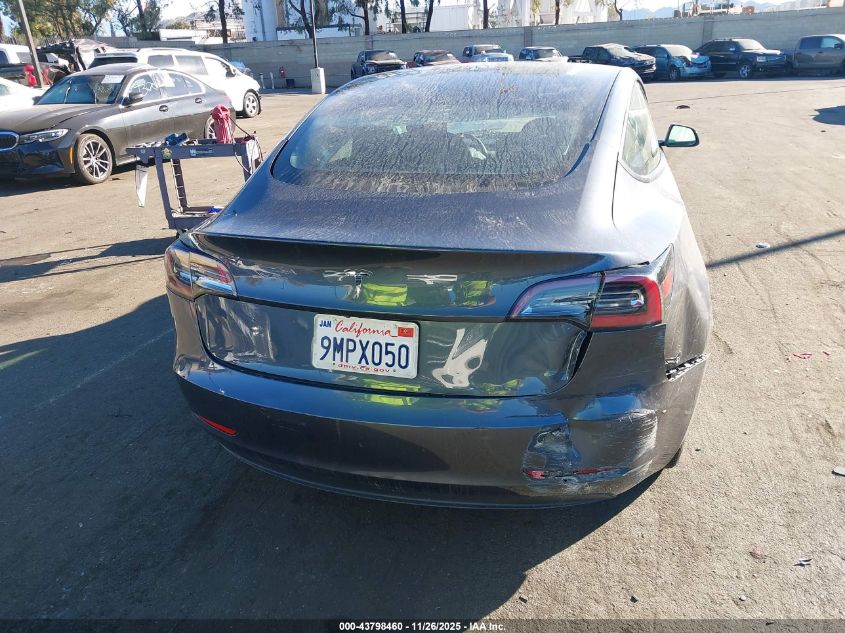 2021 Tesla Model 3 Standard Range Plus Rear-Wheel Drive VIN: 5YJ3E1EA4MF867592 Lot: 43798460