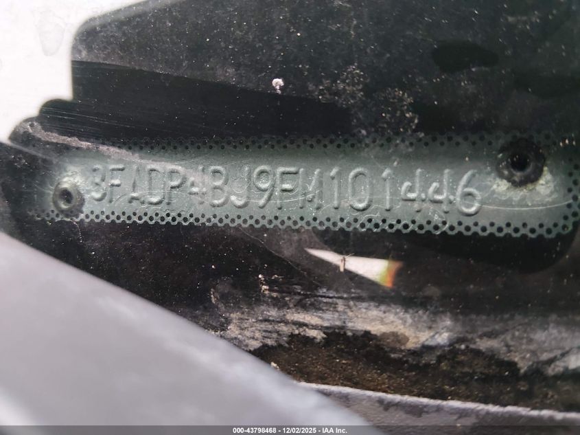 2015 Ford Fiesta Se VIN: 3FADP4BJ9FM101446 Lot: 43798468