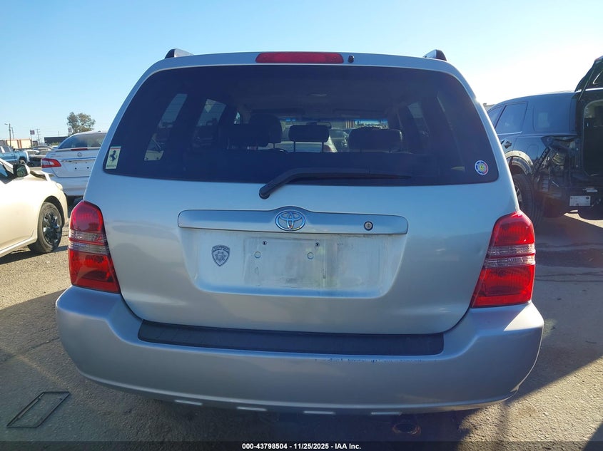 2003 Toyota Highlander V6 VIN: JTEGF21A330101713 Lot: 43798504