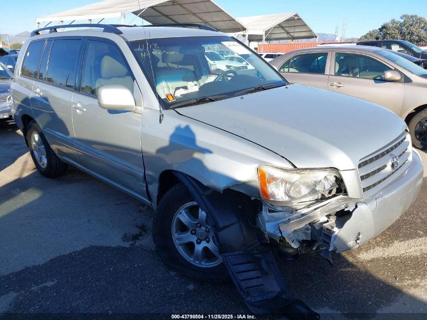 2003 Toyota Highlander V6 VIN: JTEGF21A330101713 Lot: 43798504