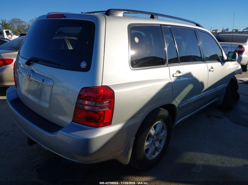 2003 Toyota Highlander V6 VIN: JTEGF21A330101713 Lot: 43798504