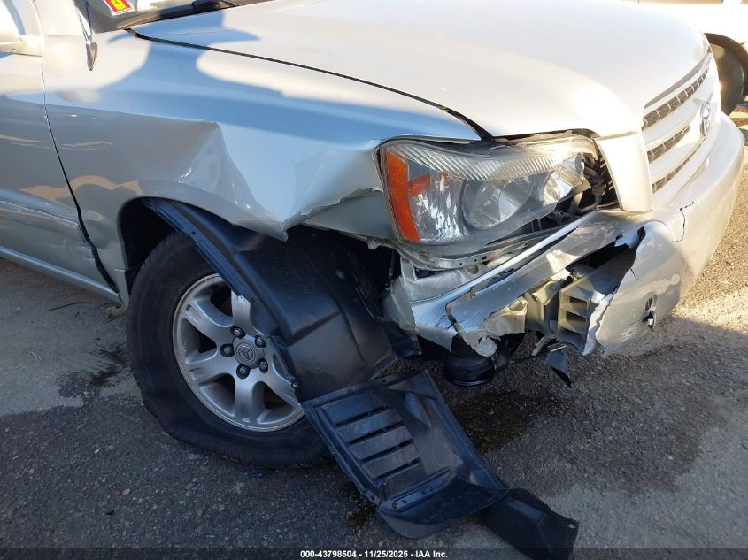 2003 Toyota Highlander V6 VIN: JTEGF21A330101713 Lot: 43798504