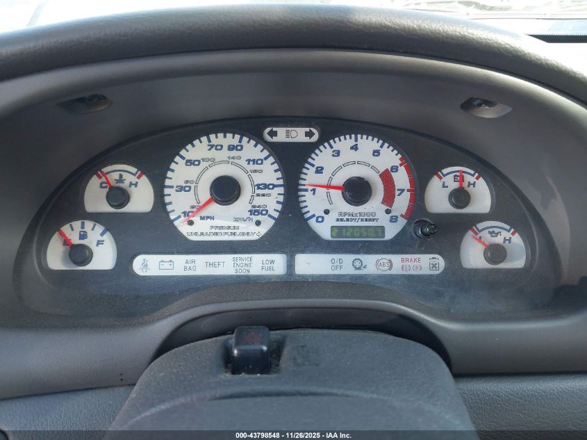 2002 Ford Mustang Gt VIN: 1FAFP45X62F134603 Lot: 43798548