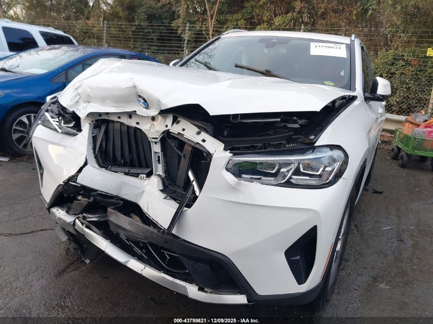 2022 BMW X3 Sdrive30I VIN: 5UX43DP04N9N14120 Lot: 43798621