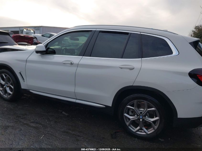 2022 BMW X3 Sdrive30I VIN: 5UX43DP04N9N14120 Lot: 43798621
