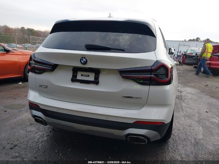 2022 BMW X3 Sdrive30I VIN: 5UX43DP04N9N14120 Lot: 43798621