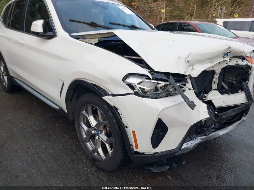 2022 BMW X3 Sdrive30I VIN: 5UX43DP04N9N14120 Lot: 43798621
