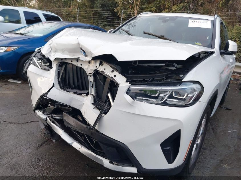 2022 BMW X3 Sdrive30I VIN: 5UX43DP04N9N14120 Lot: 43798621