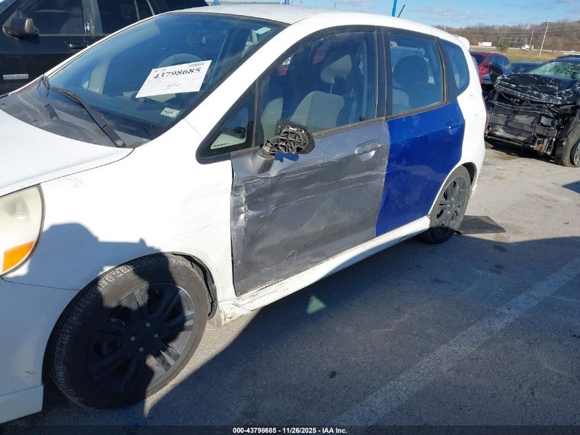 2007 Honda Fit Sport VIN: JHMGD38667S046314 Lot: 43798685