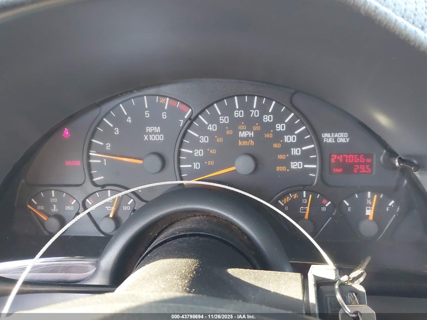 1997 Pontiac Firebird VIN: 2G2FS22K0V2209716 Lot: 43798694