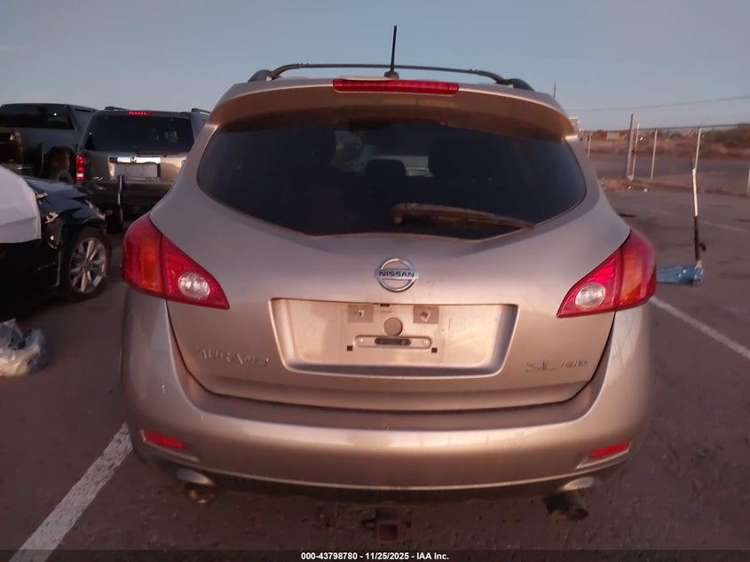 2009 Nissan Murano Sl VIN: JN8AZ18WX9W146669 Lot: 43798780