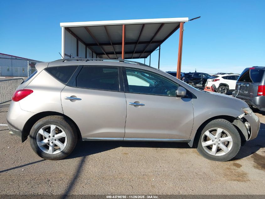 2009 Nissan Murano Sl VIN: JN8AZ18WX9W146669 Lot: 43798780