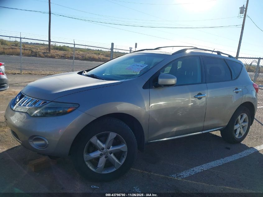 2009 Nissan Murano Sl VIN: JN8AZ18WX9W146669 Lot: 43798780