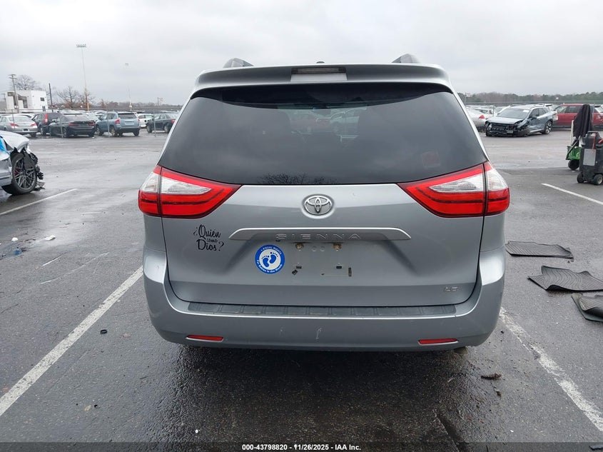 2015 Toyota Sienna Le 8 Passenger VIN: 5TDKK3DC1FS589316 Lot: 43798820