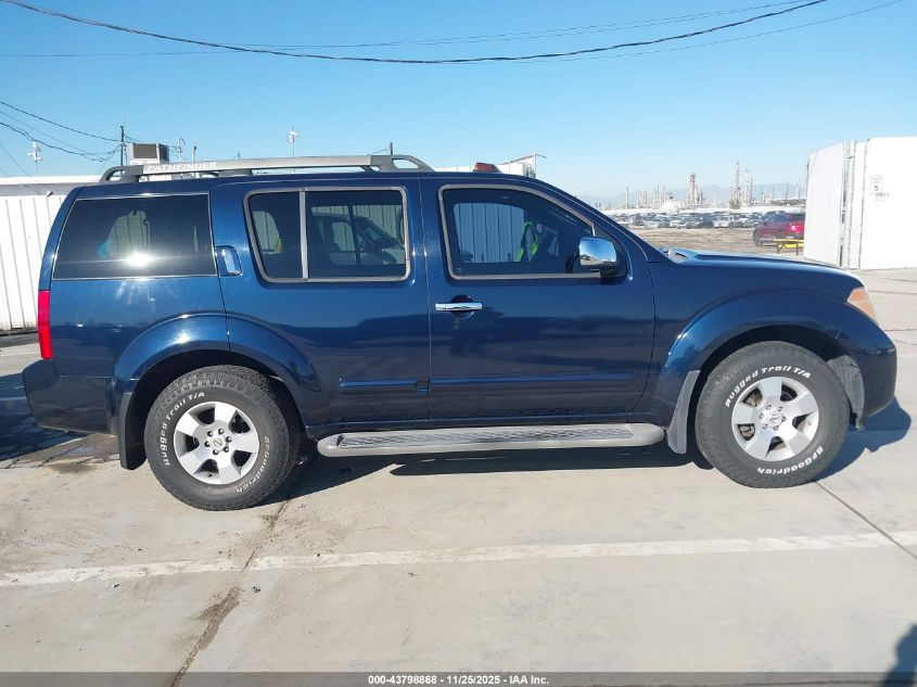 2007 Nissan Pathfinder Se VIN: 5N1AR18U87C633678 Lot: 43798868