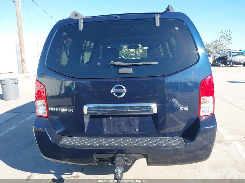 2007 Nissan Pathfinder Se VIN: 5N1AR18U87C633678 Lot: 43798868