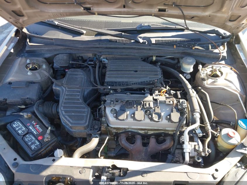 2001 Honda Civic Lx VIN: 2HGES16571H540114 Lot: 43798880