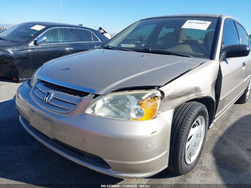 2001 Honda Civic Lx VIN: 2HGES16571H540114 Lot: 43798880