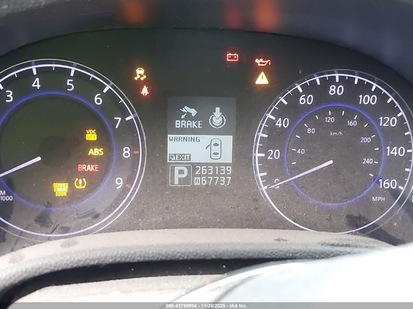 2010 Infiniti G37 Journey VIN: JN1CV6APXAM402358 Lot: 43798904