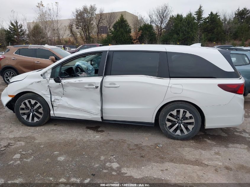 2025 Honda Odyssey Ex-L VIN: 5FNRL6H64SB084497 Lot: 43798945