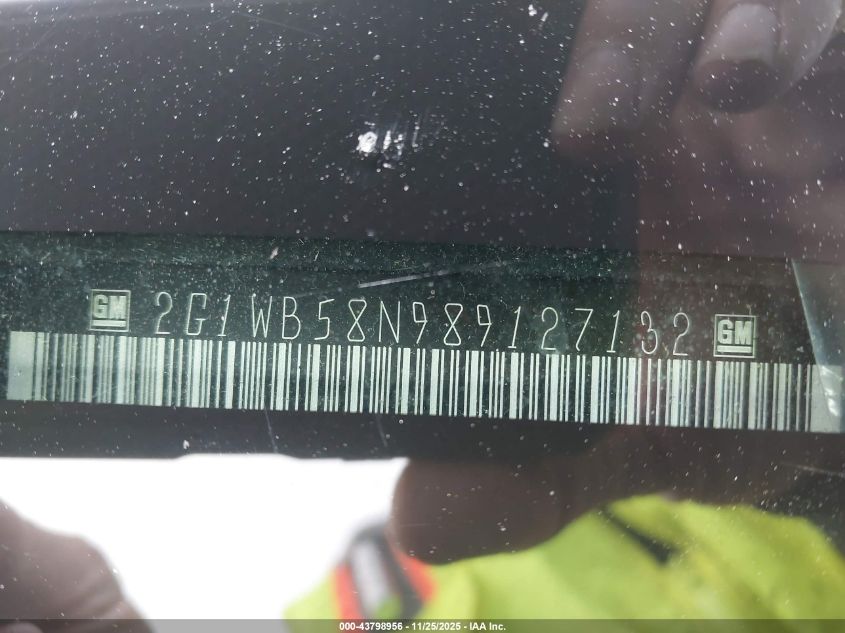 2008 Chevrolet Impala Ls VIN: 2G1WB58N989127132 Lot: 43798956