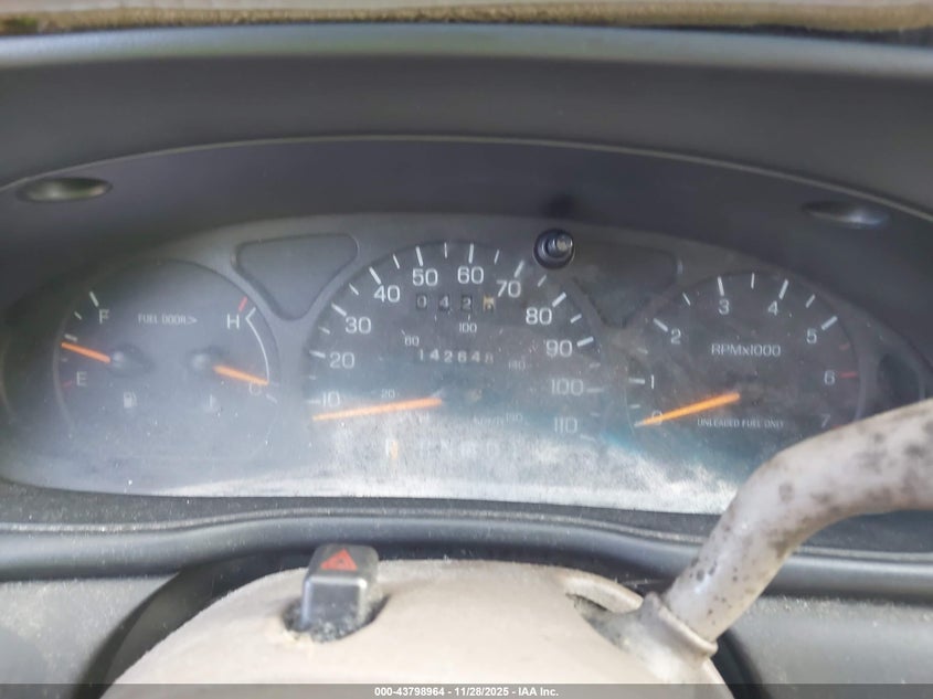 1998 Ford Taurus Lx/Se VIN: 1FAFP52U7WG250604 Lot: 43798964