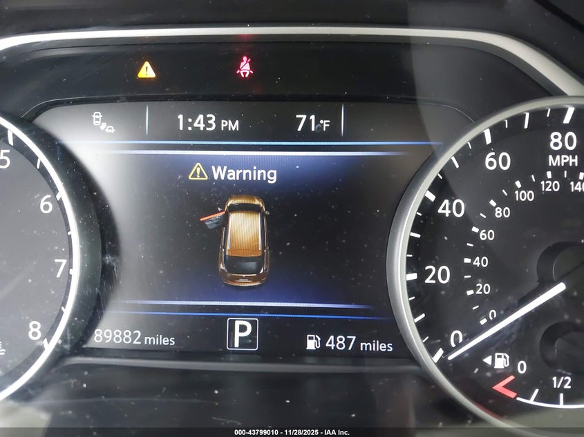 2019 Nissan Murano Sl VIN: 5N1AZ2MJ1KN102286 Lot: 43799010