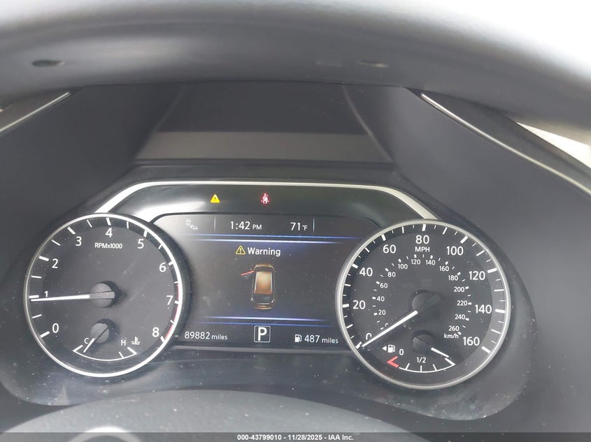 2019 Nissan Murano Sl VIN: 5N1AZ2MJ1KN102286 Lot: 43799010