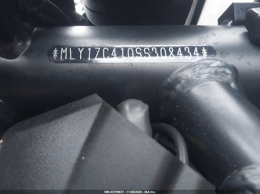 2025 Harley-Davidson Rh1250 S VIN: MLY1ZC410SS308434 Lot: 43799037