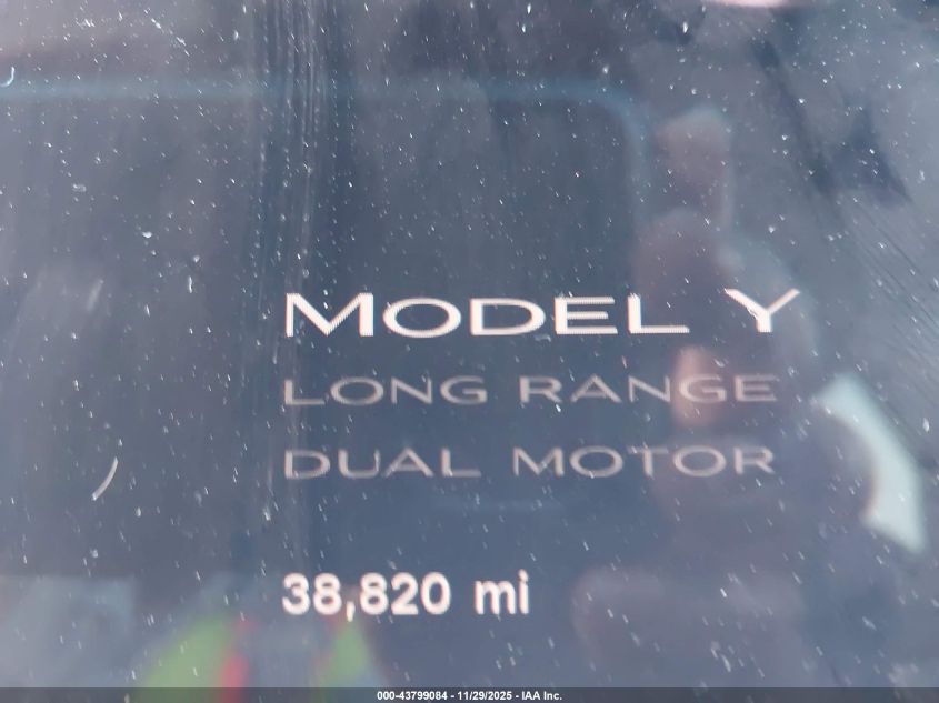 2023 Tesla Model Y Awd/Long Range Dual Motor All-Wheel Drive VIN: 7SAYGAEE6PF751319 Lot: 43799084