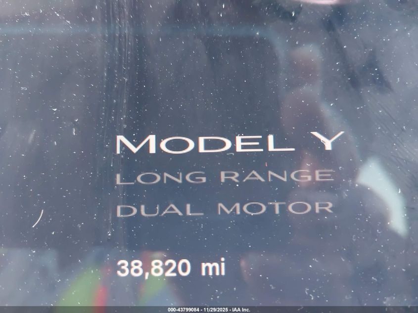 2023 Tesla Model Y Awd/Long Range Dual Motor All-Wheel Drive VIN: 7SAYGAEE6PF751319 Lot: 43799084