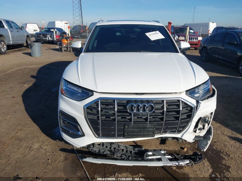 2021 Audi Q5 Premium Plus 45 Tfsi Quattro S Tronic VIN: WA1BAAFY9M2017506 Lot: 43799096