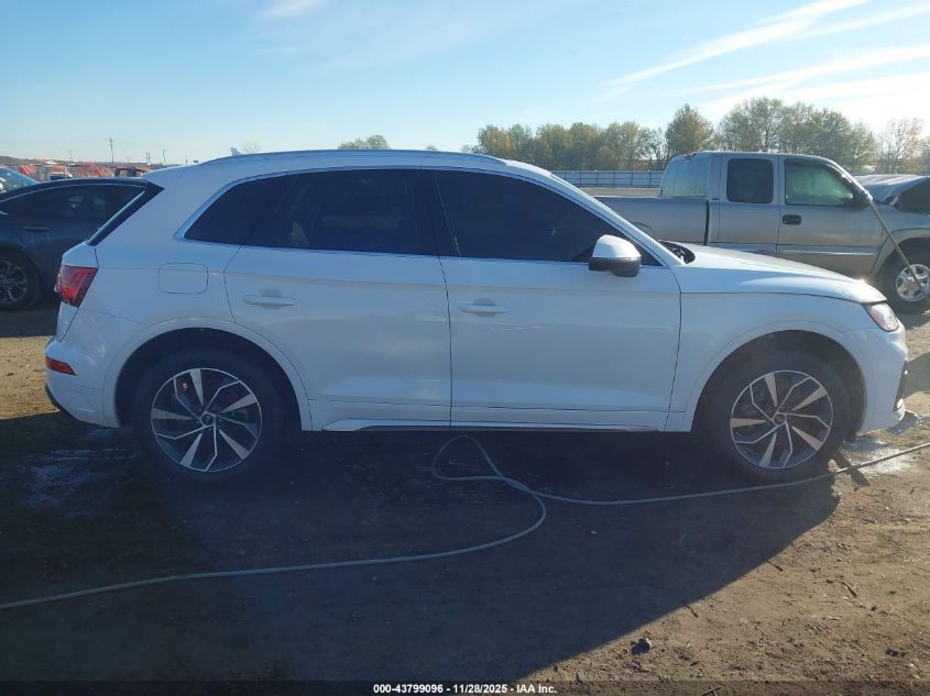 2021 Audi Q5 Premium Plus 45 Tfsi Quattro S Tronic VIN: WA1BAAFY9M2017506 Lot: 43799096