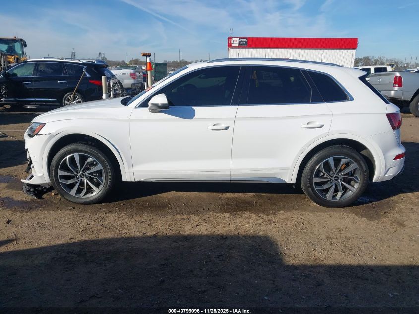 2021 Audi Q5 Premium Plus 45 Tfsi Quattro S Tronic VIN: WA1BAAFY9M2017506 Lot: 43799096