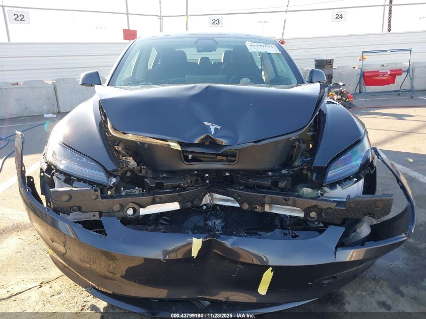 2025 Tesla Model 3 Long Range Rear-Wheel Drive/Standard Rear-Wheel Drive VIN: 5YJ3E1EA2SF076152 Lot: 43799184