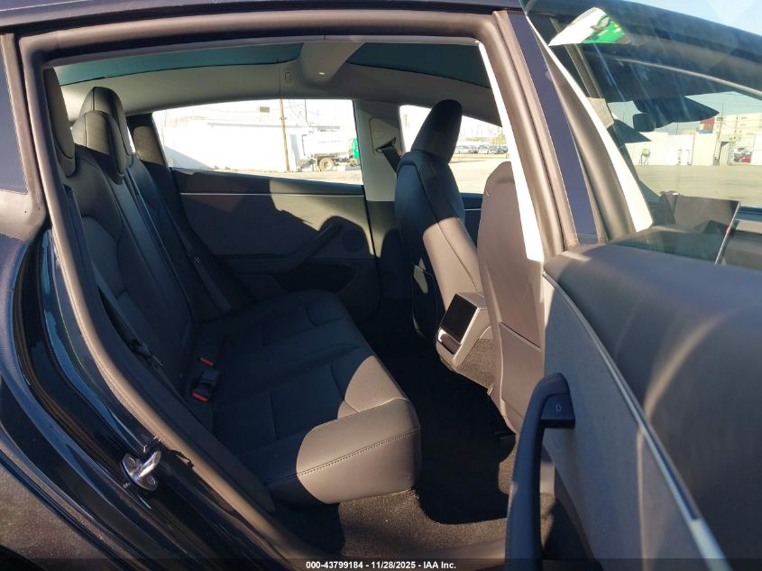 2025 Tesla Model 3 Long Range Rear-Wheel Drive/Standard Rear-Wheel Drive VIN: 5YJ3E1EA2SF076152 Lot: 43799184