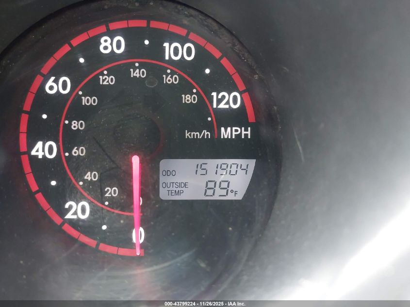 2005 Toyota Matrix VIN: 2T1KR32E85C396216 Lot: 43799224