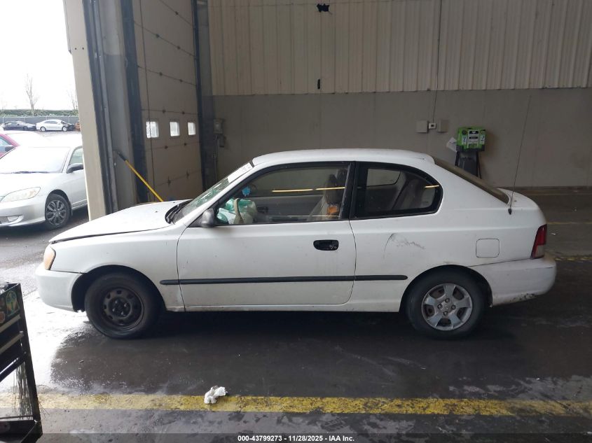 2002 Hyundai Accent L VIN: KMHCF35G82U159746 Lot: 43799273