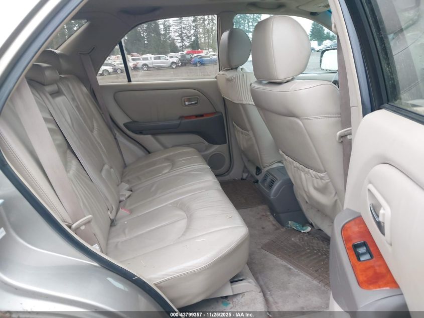 2001 Lexus Rx 300 VIN: JTJHF10U810229664 Lot: 43799357