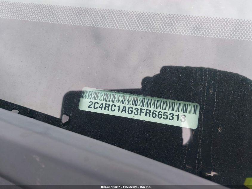 2015 Chrysler Town & Country Lx VIN: 2C4RC1AG3FR665313 Lot: 43799397