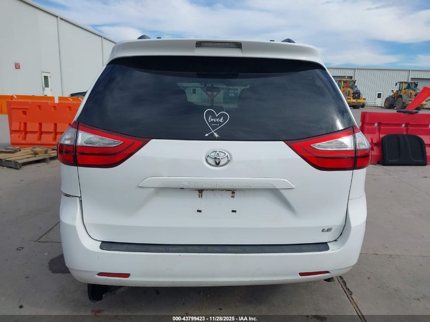 2017 Toyota Sienna Le 8 Passenger VIN: 5TDKZ3DC3HS900338 Lot: 43799423